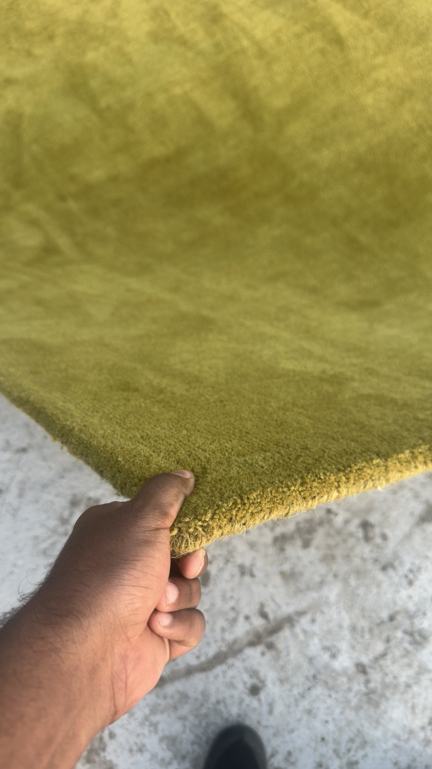 Green Abstract Wave Rug